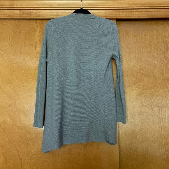 Design History ribbed open front grey cardigan size medium - Picture 5 of 6